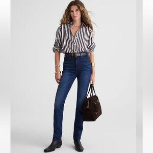 Madewell Women's 10" High Rise Skinny Denim Jeans Dark Wash Blue Size 23